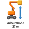 Arbeitshöhe: 27 m icon